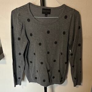 Gray Polka Dot Sweater